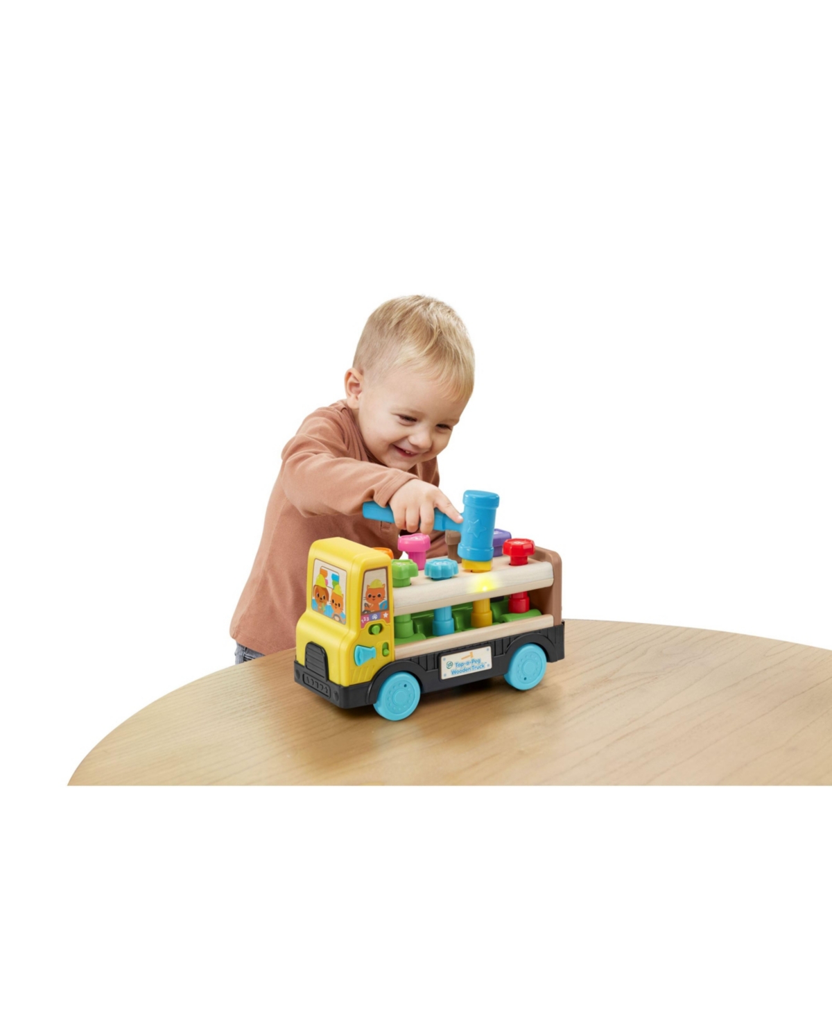 Vtech Leapfrog Tap-a-peg Wooden Truck In No Color