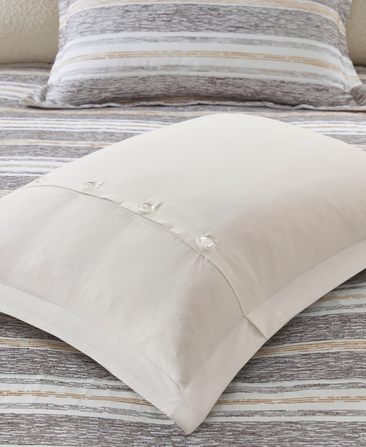 Madison Park Signature Oasis Oversized Chenille Jacquard Striped 9-Pc. Comforter Set,