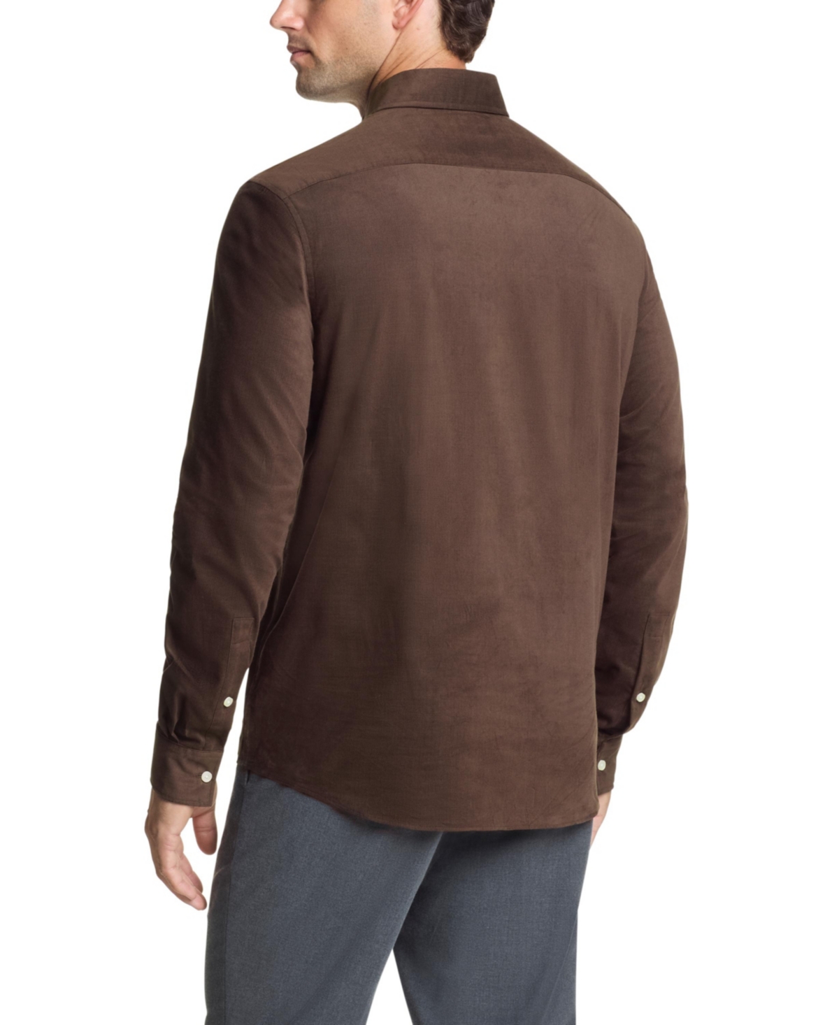 Michael Kors Men Slim Fit Corduroy Dress Shirt