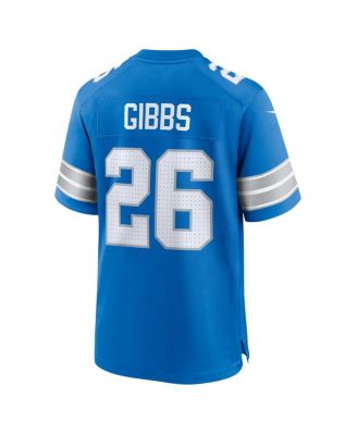 Men's Jahmyr Gibbs Blue Detroit Lions Game Jersey