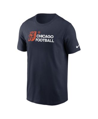 Men's Navy Chicago Bears Outline T-Shirt