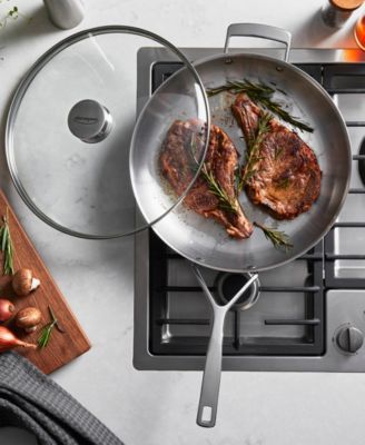 Essential 5 Stainless Steel 2-Piece Fry Pan with Lid