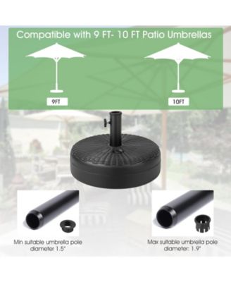 18 Inch Fillable Heavy-Duty Round Umbrella Base Stand