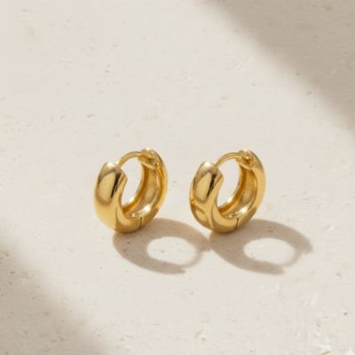 18K Plated Classic Hoop Earrings