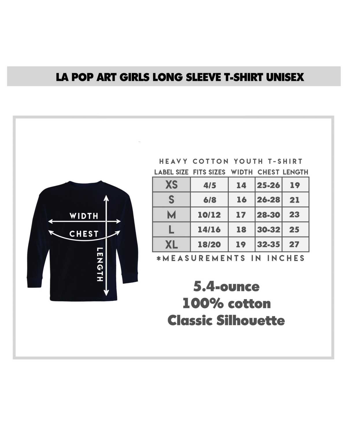La Pop Art Paws Flag - Girl's Word Art Long Sleeve T-Shirt
