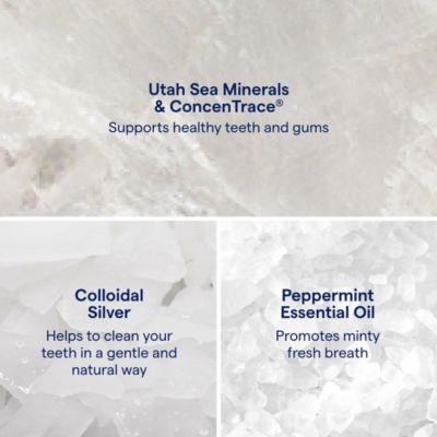 | ConcenTrace Mineral Mouth Rinse | Gentle Mouth Rinse, Fresh Breath | Alcohol Free, Certified , Gluten Free, Non-GMO | Mint | 10 oz