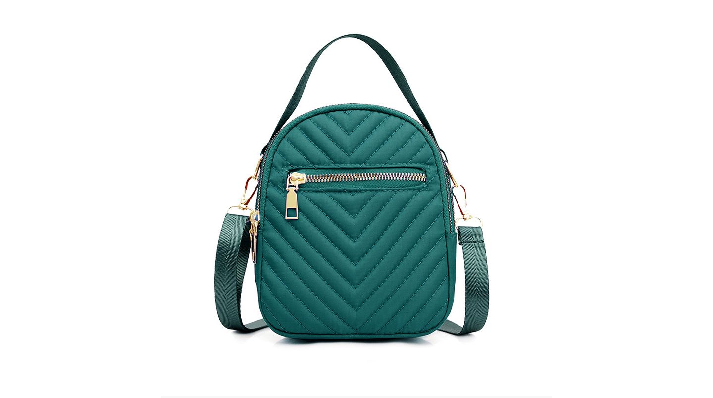 Женская сумка Nicci Nylon Quilted, цвет: Зелёный — фото 4