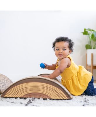 SoftZone Tree Log Climber Set, Chocolate, 3-Piece