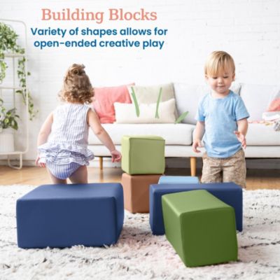 SoftZone Toddler Foam Building Blocks, Contemporary, 7-Piece