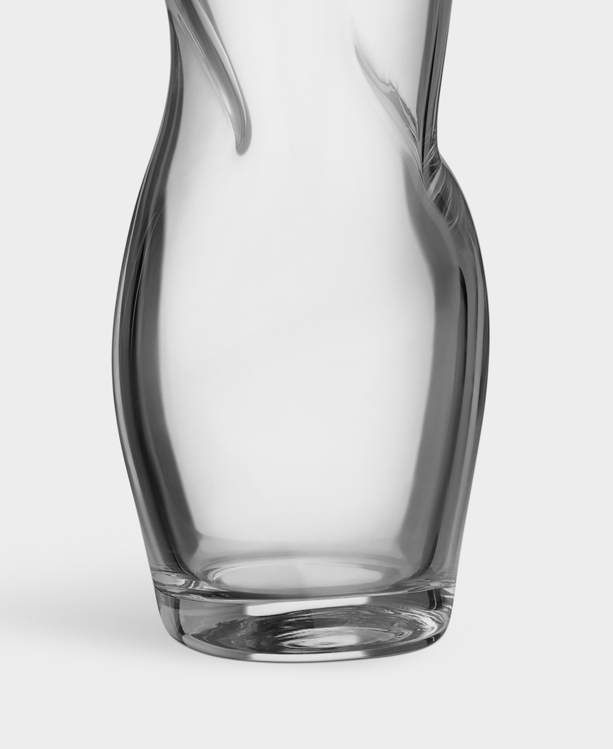 Orrefors Squeeze Small Crystal Vase In Clear
