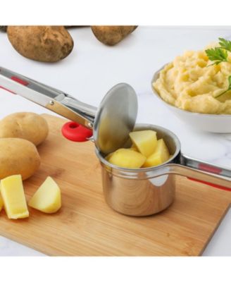 Heavy Duty Potato Masher and Ricer, Stainless Steel, 15oz, Large