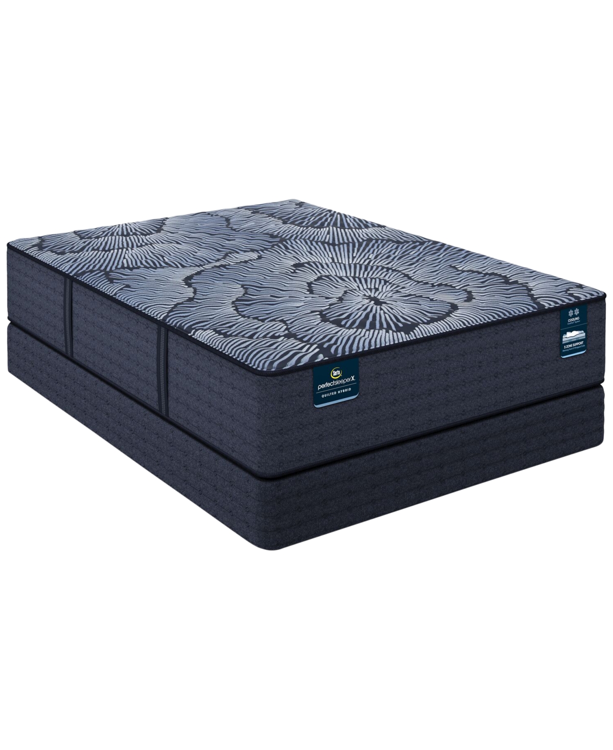 Serta Perfect Sleeper X Excelled Extra Firm 13.75" Quilted Hybrid Mattress Set In No Color