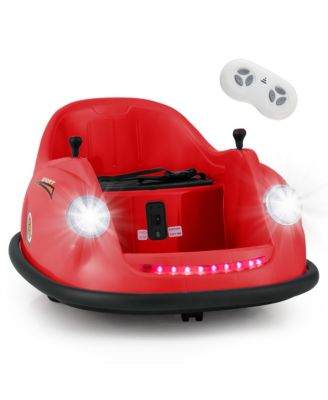 12V Electric Kids Ride on Bumper Car Battery Powered Bumping Car w/ Remote Control Pink