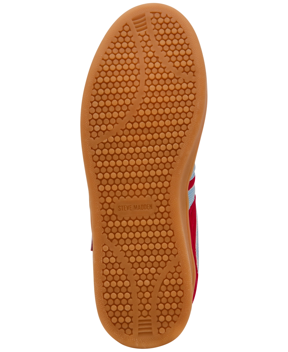 Shop Steve Madden Women's Madrid Foldover Lace Up Sneakers In Red Multi