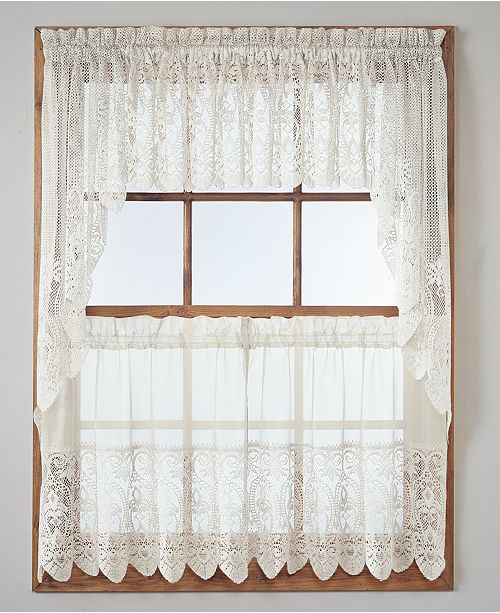 Lichtenberg Joy Lace Tier Amp Valance Collection Macy S