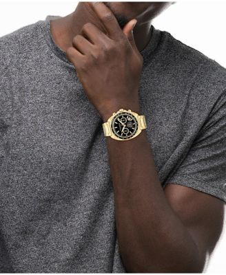 COACH Men's Charter Gold-Tone Stainless Steel Bracelet Watch