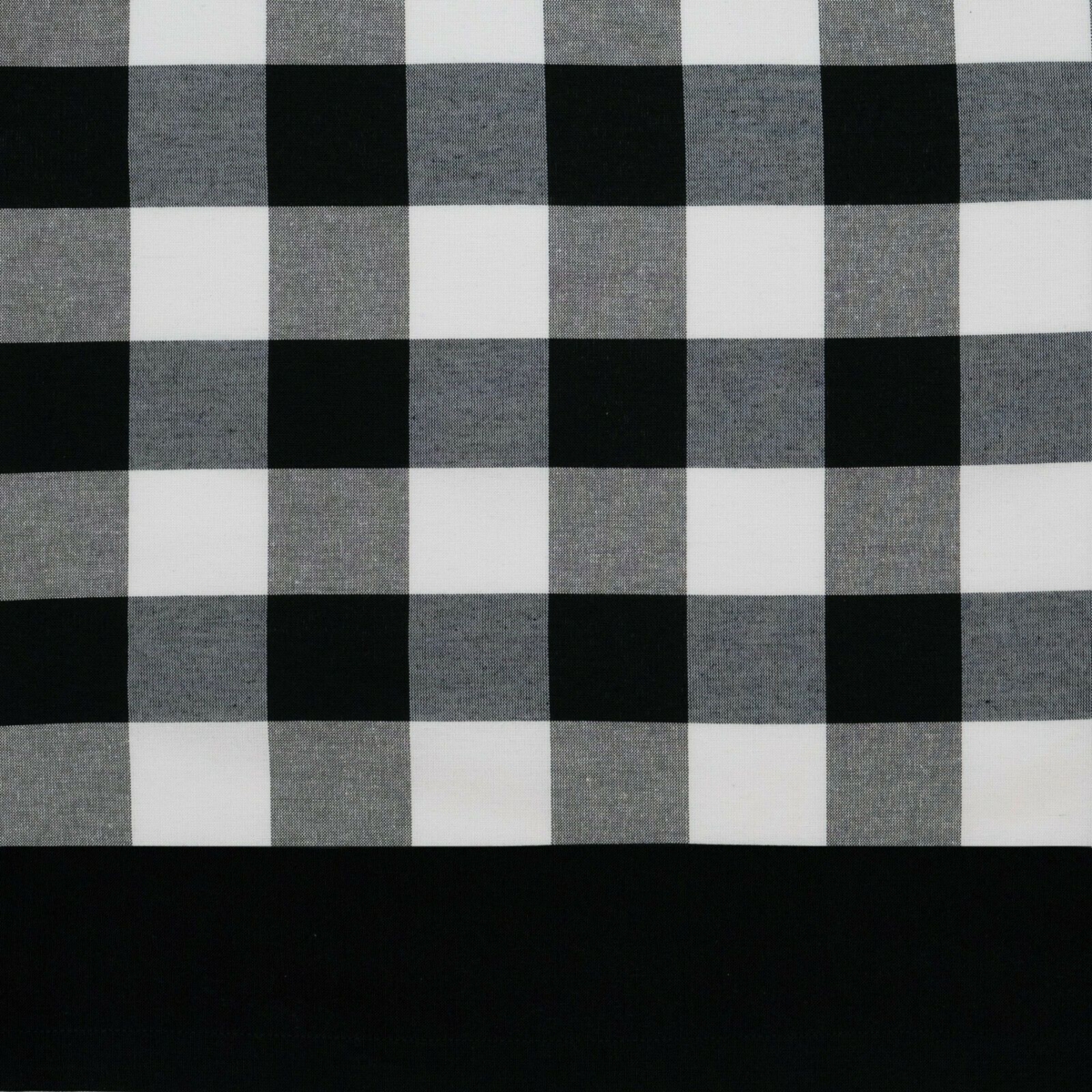 Kate Aurora Modern Country Farmhouse 3 Piece Plaid Checkered Cafe Kitchen Curtain Tier & Valance Set