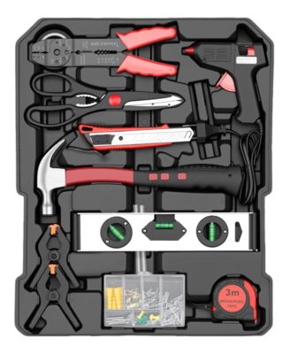 399-Piece Rolling Tool Set, Home Repair Tools with 4 Drawers, Wheels, and Aluminum Case