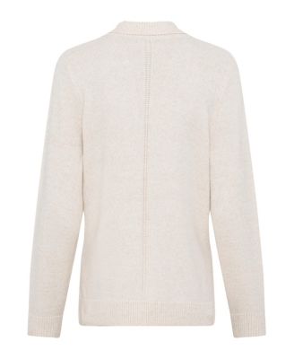 Women's Melange Rib Knit Button Cardigan