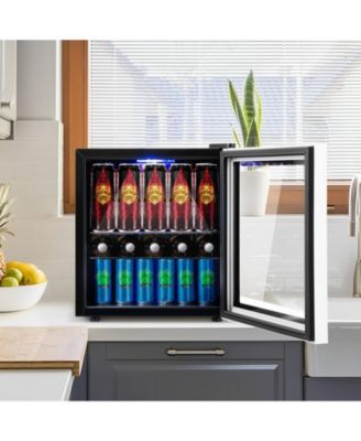 60 Can Beverage Mini  Refrigerator with Glass Door