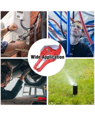 1/2" 3/4" 3/8" PEX Crimper Set Crimping Tool Kit with Go/no Go Gauge Pipe Cutter