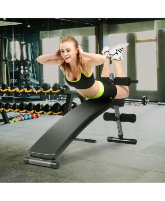Adjustable Arc-Shaped Decline Sit up Bench