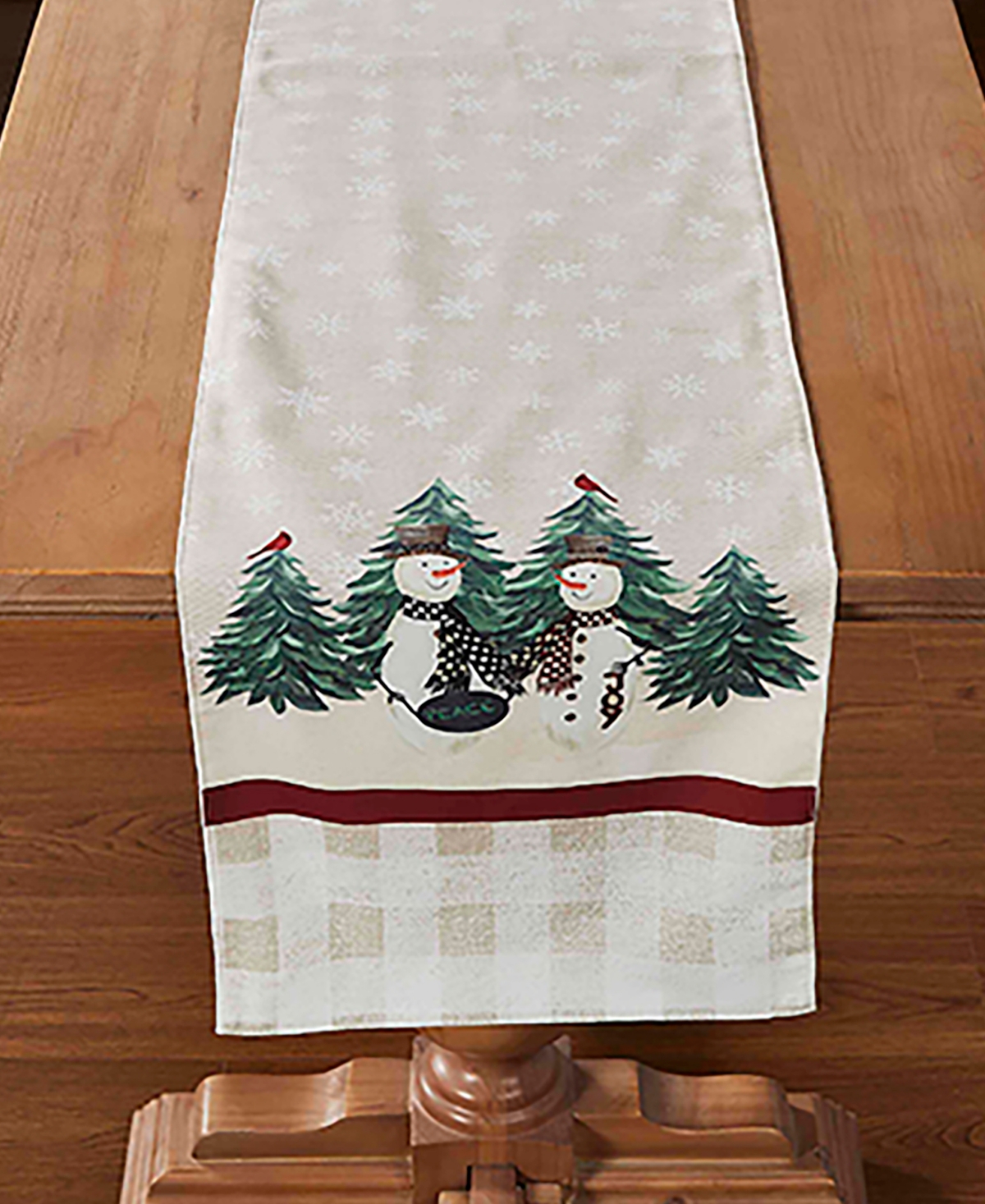 Avanti Country Snowman Polyester Runner, 14" X 72" In Multi Color
