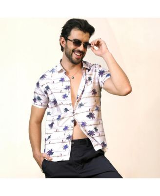 Men's Ivory White Desert Palm Shirt