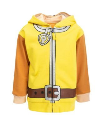 Toddler Boys Rubble Chase Skye Fleece Zip Up Pullover Hoodie to