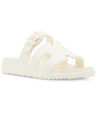 Darliing Banded Footbed Slide Sandals
