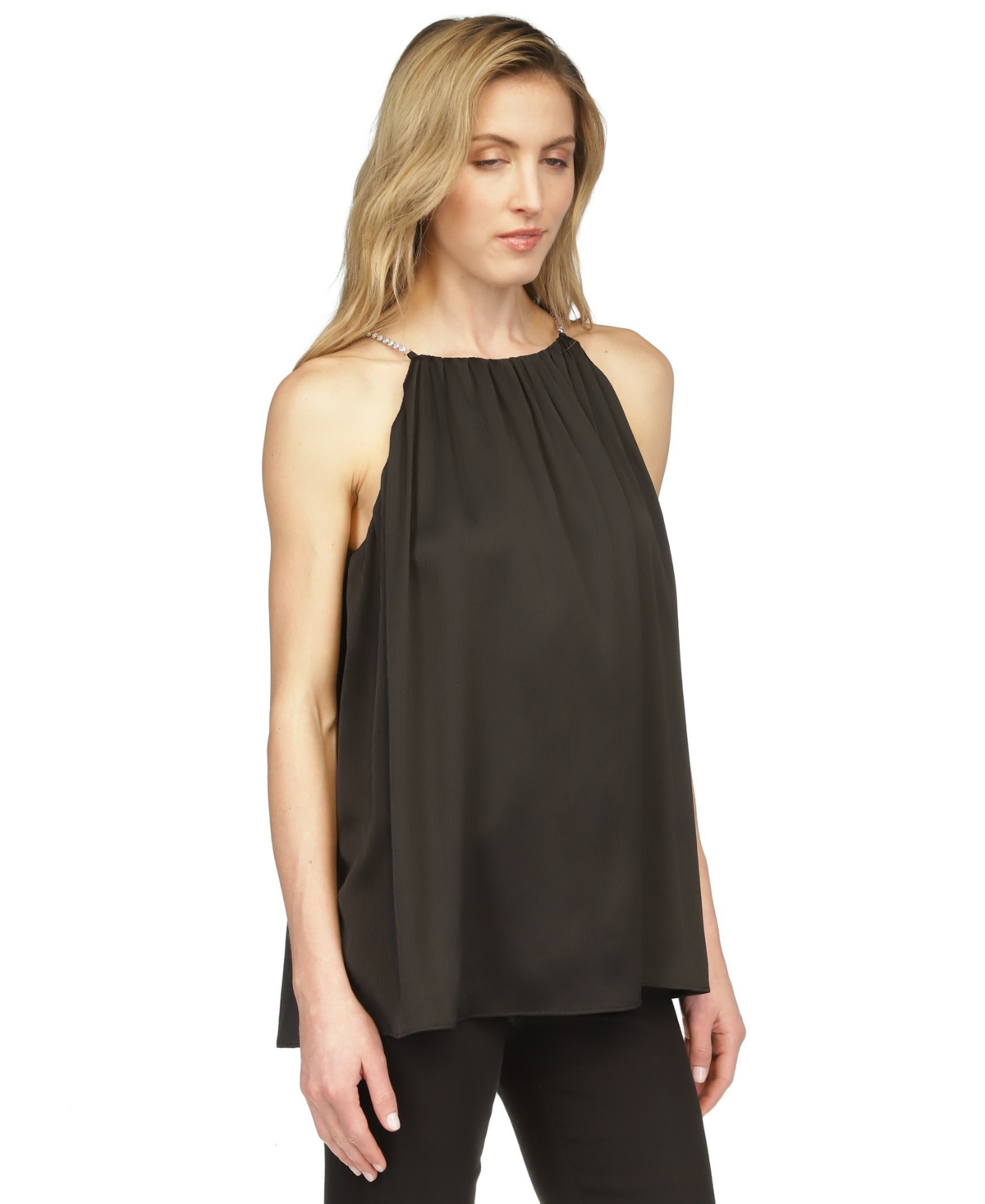 Michael Michael Kors Women's Satin Chain Halter Top