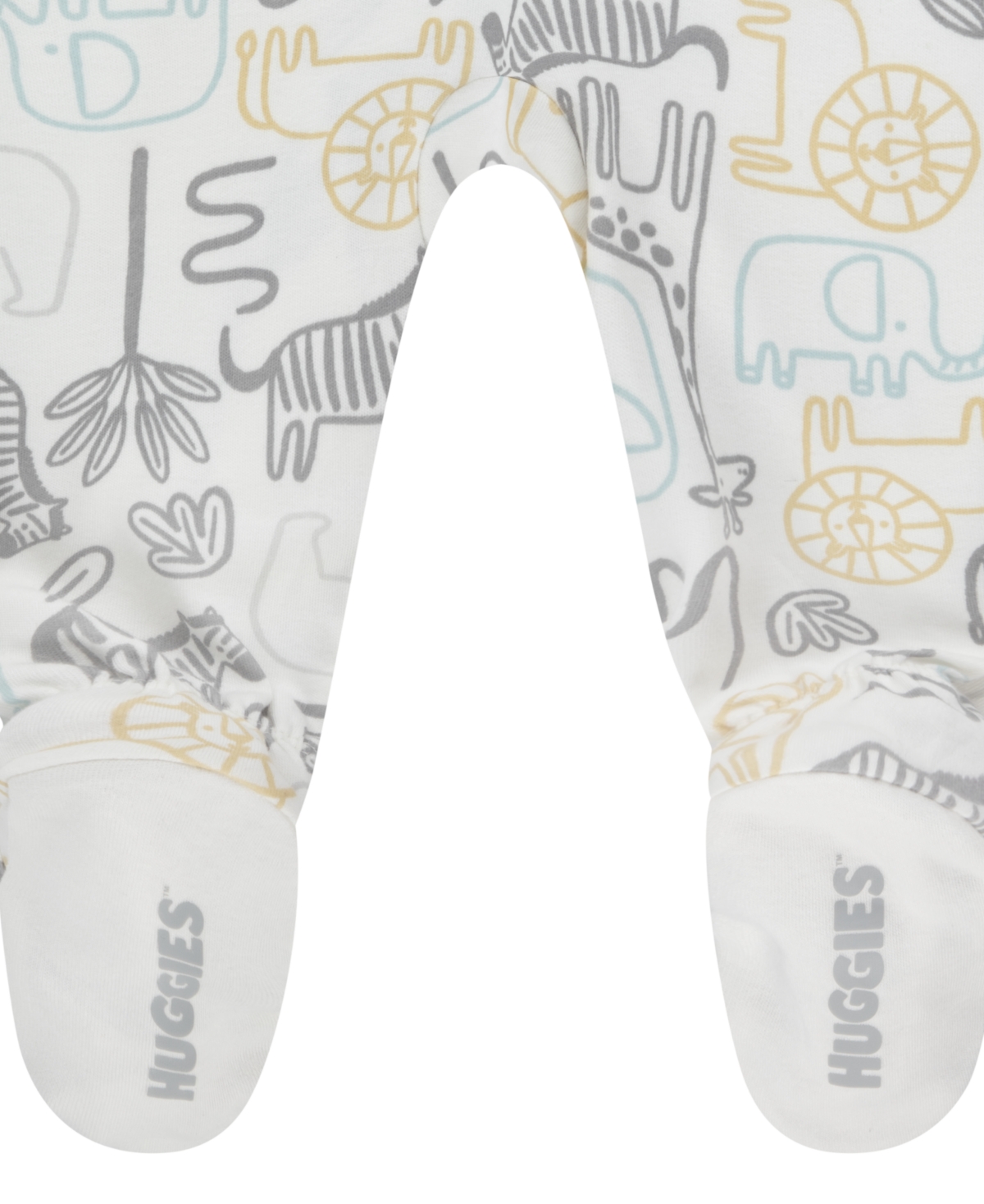 Huggies Baby Boys Organic Printed Coverall In  Snow White