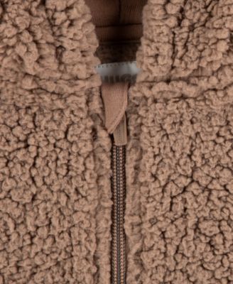 Baby Boys' Sherpa Jacket, Bodysuit and Pants 3-Piece Set