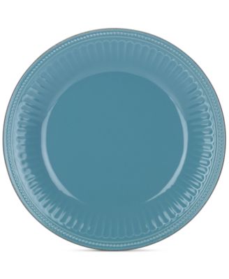 Lenox - Stoneware French Perle Groove Bluebell Dinner Plate, A Macy's Exclusive
