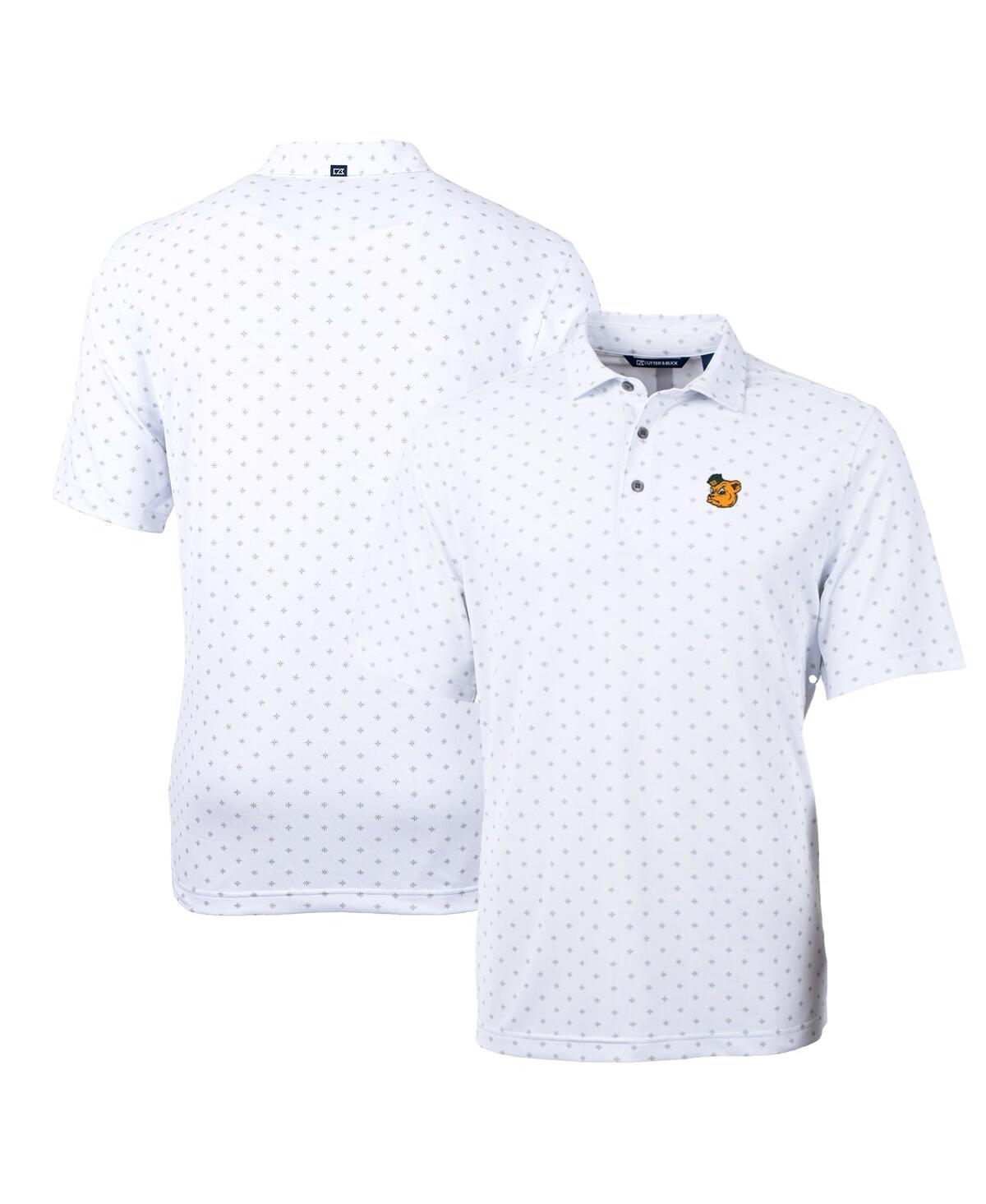 Cutter & Buck Men's White Baylor Bears Virtue Eco Pique Tile Polo In White
