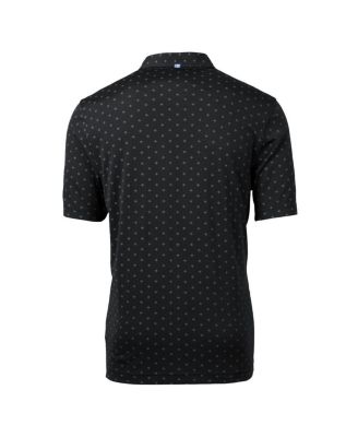 Men's Black Las Vegas Raiders Throwback Logo Virtue Eco Pique Tile Polo