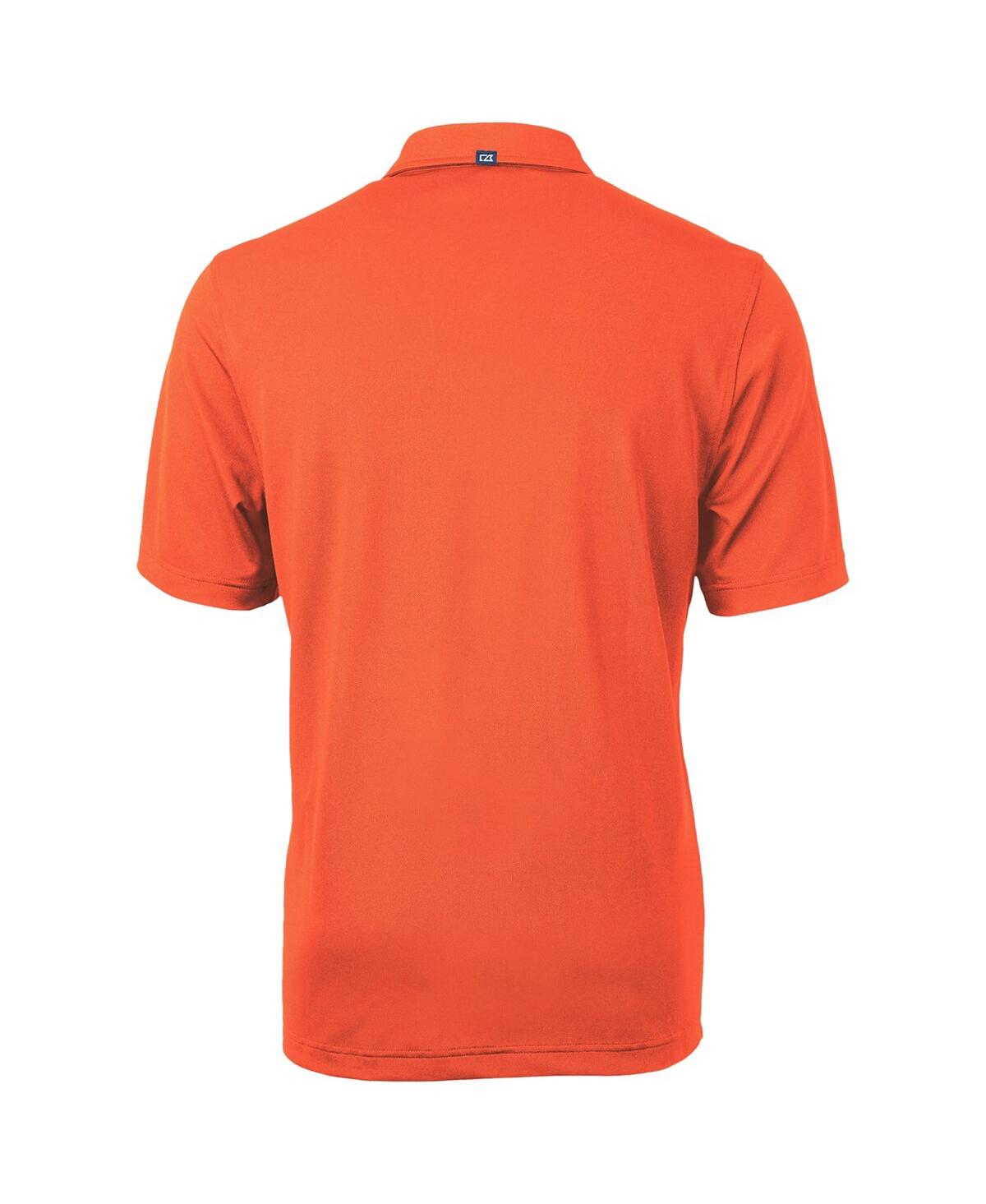 Cutter & Buck Men's Auburn Tigers Team Logo Virtue Eco Pique Polo In Orange