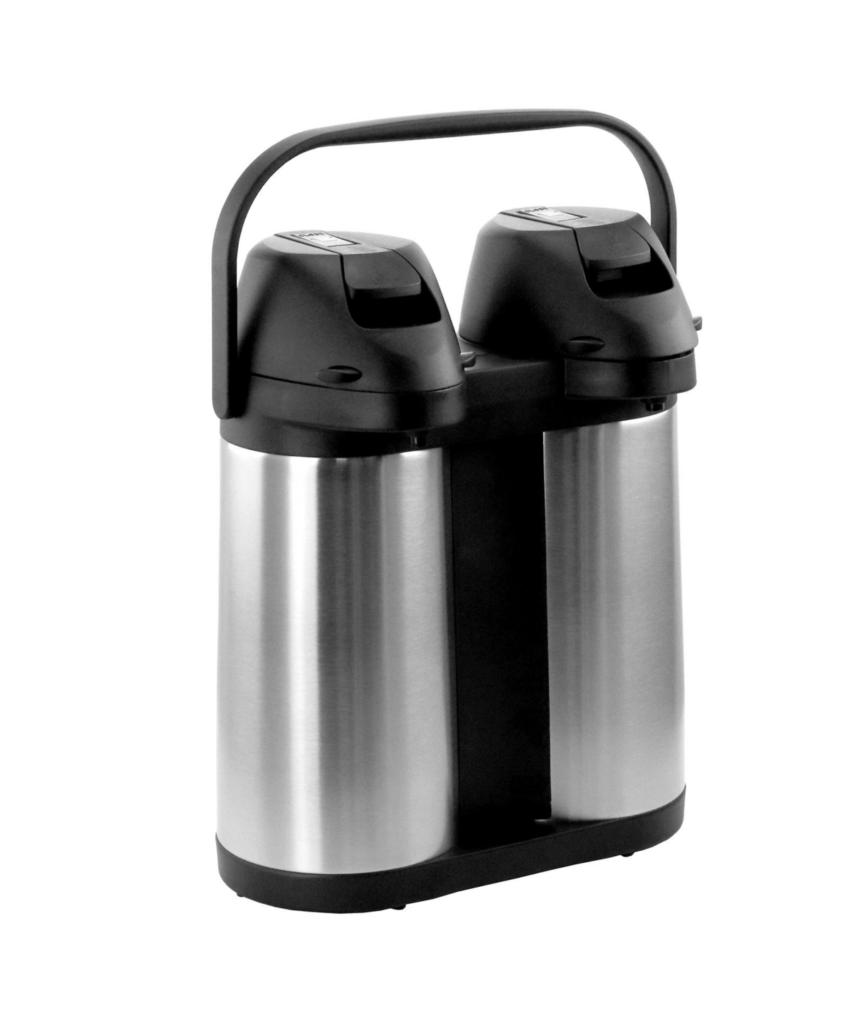 Megachef Dual 1.9 Liter Stainless Steel Airpot, Hot Water Dispenser for Coffee and Tea