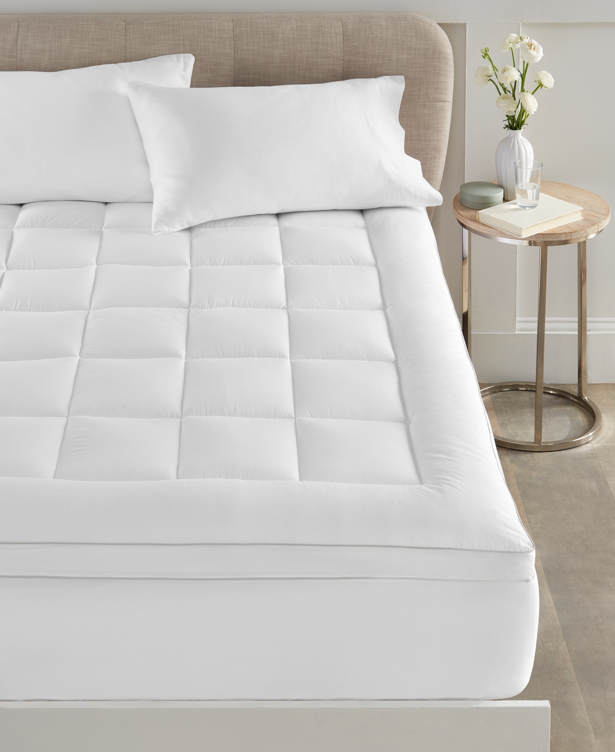 Shop Charter Club Pillowtop Mattress Pad, King, Exclusively At Macy's In White