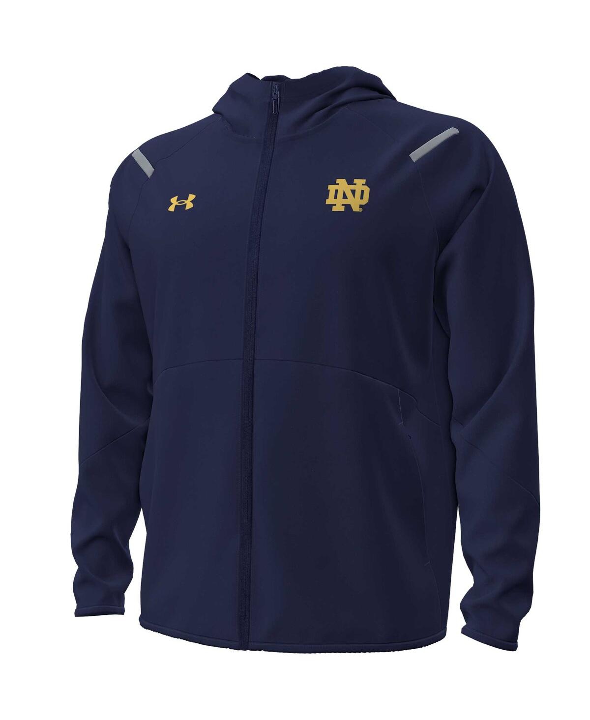 Under Armour Men's Notre Dame Fighting Irish Unstoppable Performance Fleece Hoodieâ Half-zip Jacket In Blue