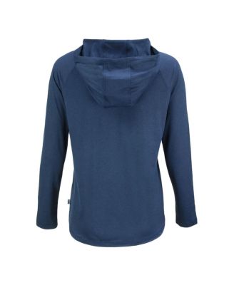 Women's Navy Detroit Tigers Coastline Epic Comfort Eco Raglan Long Sleeve Hoodie T-Shirt