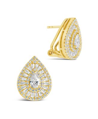 Scarlett Cubic Zirconia Teardrop Stud Earrings