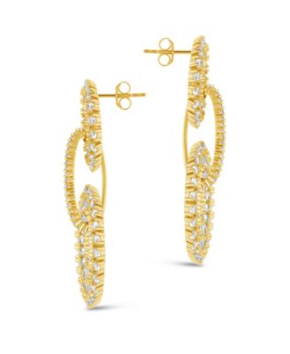 Reese Cubic Zirconia Circle Drop Earrings