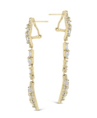 Mariah Cubic Zirconia Drop Earrings