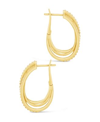 Kyle Cubic Zirconia Hoop Earrings