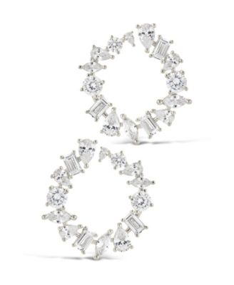 Shania Cubic Zirconia Circle Stud Earrings