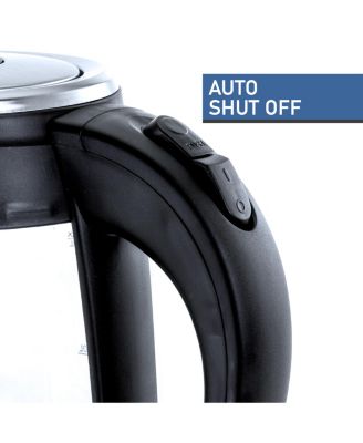 1.8 Quart Glass Body and Stainless Steel Electric Tea Kettle