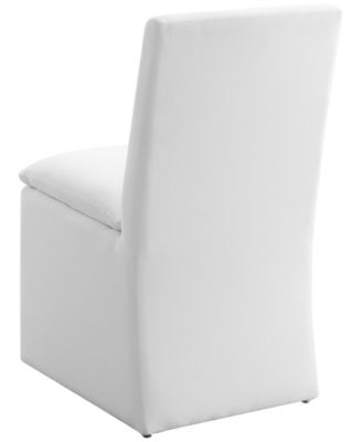 36" Wood Mara Stain-Resistant Fabric Dining Chair