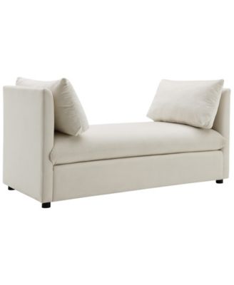 Abbyson Living Becca 28.5" Wood Upholstered Daybed