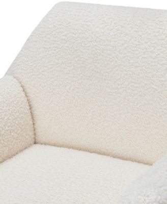 Ace 32" Wood Two-Toned Swivel Accent Chair